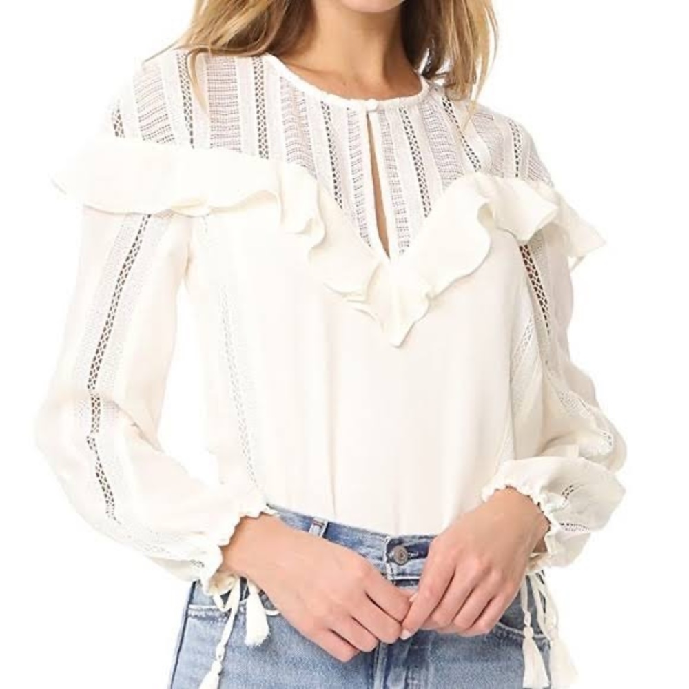 Rebecca Minkoff Sylvia White Top